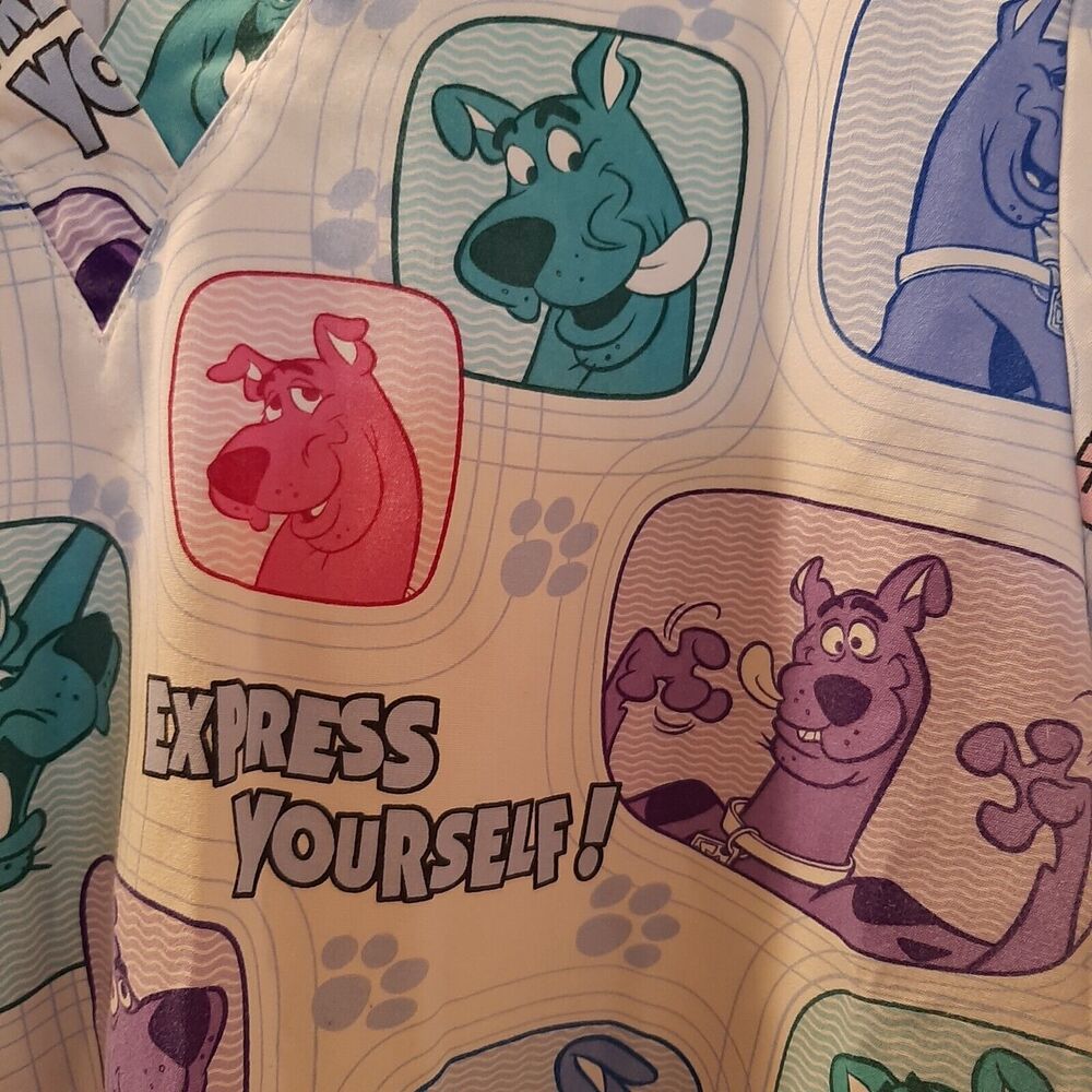 Sz S Vtg 1990s Y2k Cartoon Netork Scooby Doo Wear… - image 2